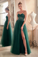Load image into Gallery viewer, Alex Prom Dress Lace &amp; Layered Tulle Gown Cinderella Divine C150  LaDivine C150 740150ER-Emerald