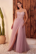 Load image into Gallery viewer, Alex Prom Dress Lace &amp; Layered Tulle Gown Cinderella Divine C150  LaDivine C150 740150ER-Mauve