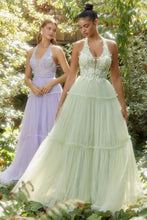 Load image into Gallery viewer, Allure Prom Dress Lace Halter Gown Andrea &amp; Leo A1206 LaDivine A1206  6201206TKR-Greenary