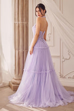 Load image into Gallery viewer, Allure Prom Dress Lace Halter Gown Andrea &amp; Leo A1206 LaDivine A1206  6201206TKR-Lavender