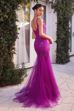 Load image into Gallery viewer, Exceptional Prom Dress Lace and Tulle Mermaid Gown 6201231TKR-Amethyst Andrea &amp; Leo A1231