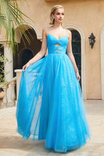 Load image into Gallery viewer, Encounter Prom Dress Layered Glitter Tulle Gown 740871ER-OceanBlue LaDivine CR871