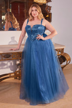 Load image into Gallery viewer, Eternity Prom Dress Strapless &amp; Sequin Gown 740217ER-DeepBlue LaDivine CD0217 Cinderella Divine CD0217