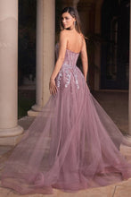 Load image into Gallery viewer, Giselle Prom Dress Structured Strapless Gown LaDivine J858  Cinderella Divine J858 740858TRR-DustyMauve