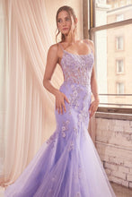 Load image into Gallery viewer, Infatuated Prom Dress Mermaid with Corset 740145THR-Lavender LaDivine D145 Cinderella Divine D145 Andrea &amp; Leo D145