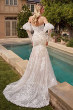 Load image into Gallery viewer, Kate Bridal Dress Removable Sleeves Lace Gown LaDivine CDS431W  Cinderella Divine CDS431W
