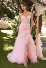 Load image into Gallery viewer, Lowry Prom Dress Lace &amp; Tulle Mermaid Gown 6201327TXK-Blush
