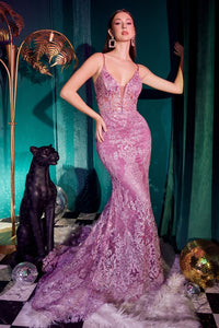 Belong Prom Dress Mermaid with Corset look bodice 7402189TRR-Amethyst