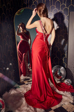 Load image into Gallery viewer, Berkley One Shoulder Embellished Stretch Satin Prom Gown 740427TTR-Red