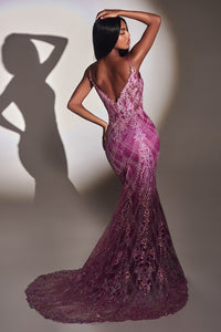 Endless Fitted Mermaid Prom Dress 7402168THK-Amethyst Cinderella Devine CC2168 LaDivine CC2168