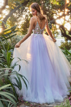 Load image into Gallery viewer, Ever After Floral Embellished Tulle Prom Dress 6201119TKR-Lavender