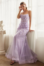 Load image into Gallery viewer, Everly Prom Dress Layered Tulle Floral Lace 740995TNR-Lavender