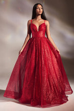 Load image into Gallery viewer, Fearless Layered Glitter Fabric Ballgown 740996ER-Red LaDivine CD996 Cinderella Divine CD996