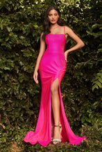 Load image into Gallery viewer, Frisco Stone Embellished Prom Dress 7401063TRR-NeonFuschia LaDivine KV1063 Cinderella Divine KV1063