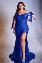 Load image into Gallery viewer, Gabor Prom Dress Off the Shoulder Fitted Gown C943WR-Royal