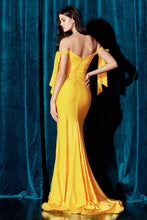 Load image into Gallery viewer, Gabor Prom Dress Off the Shoulder Fitted Gown C943WR-Yellow