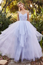 Load image into Gallery viewer, Hydrangea Ruffle Ballgown Prom Dress 6201152HKR-BlueHydrangea Andrea &amp; Leo A1152