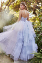 Load image into Gallery viewer, Hydrangea Ruffle Ballgown Prom Dress 6201152HKR-BlueHydrangea Andrea &amp; Leo A1152