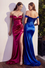 Load image into Gallery viewer, Pleasure Strapless Beaded Fitted Satin Prom Gown 740119ER-Pleasure