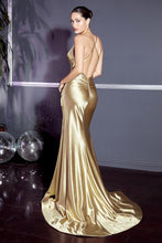 Load image into Gallery viewer, Renee Prom Dress Sexy Fitted Floor Length Gown C236KR-Gold