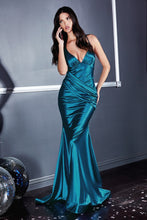 Load image into Gallery viewer, Renee Prom Dress Sexy Fitted Floor Length Gown C236KR-Peacock