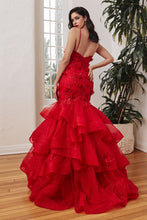 Load image into Gallery viewer, Rita Mermaid Prom Dress 740329TWR-Red