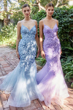 Load image into Gallery viewer, Emme Floral Mermaid Prom Dress 6201201HRR-Lavender
