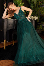Load image into Gallery viewer, Memories Lace &amp; Tulle Prom Dress C181ER-Emerald
