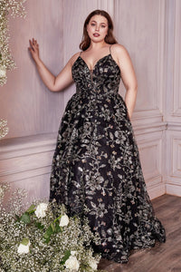 Teyana Sequin Ballgown Prom Dress C073TKR-Black
