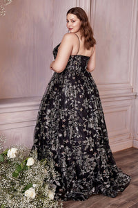 Teyana Sequin Ballgown Prom Dress C073TKR-Black
